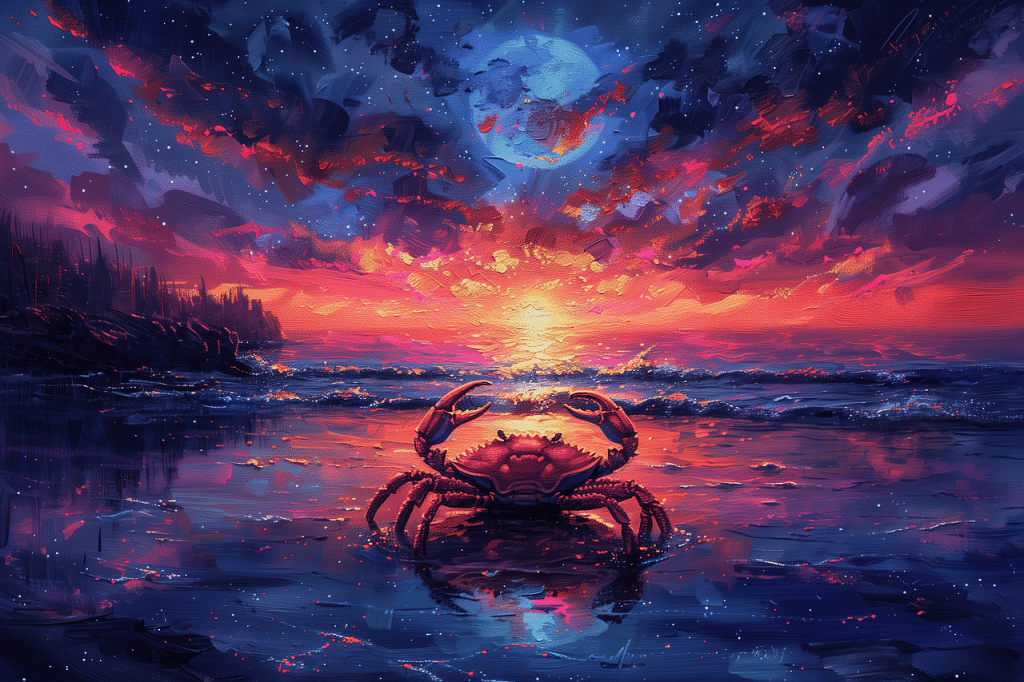 Signe du Cancer (représenté par un crabe)
